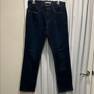 Levi's Women's Dark Blue Straight Jeans